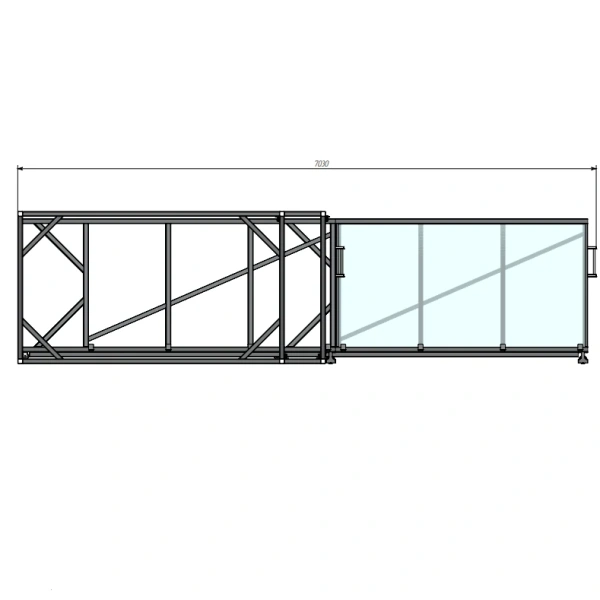 Стеллаж для вертикального хранения листового металла 3,0х1,5_1т_5к